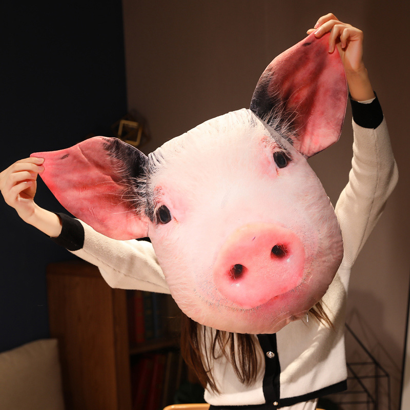 40cm 3D Simulation Animal Head - Home Cinema Chairs ulasan dan harga