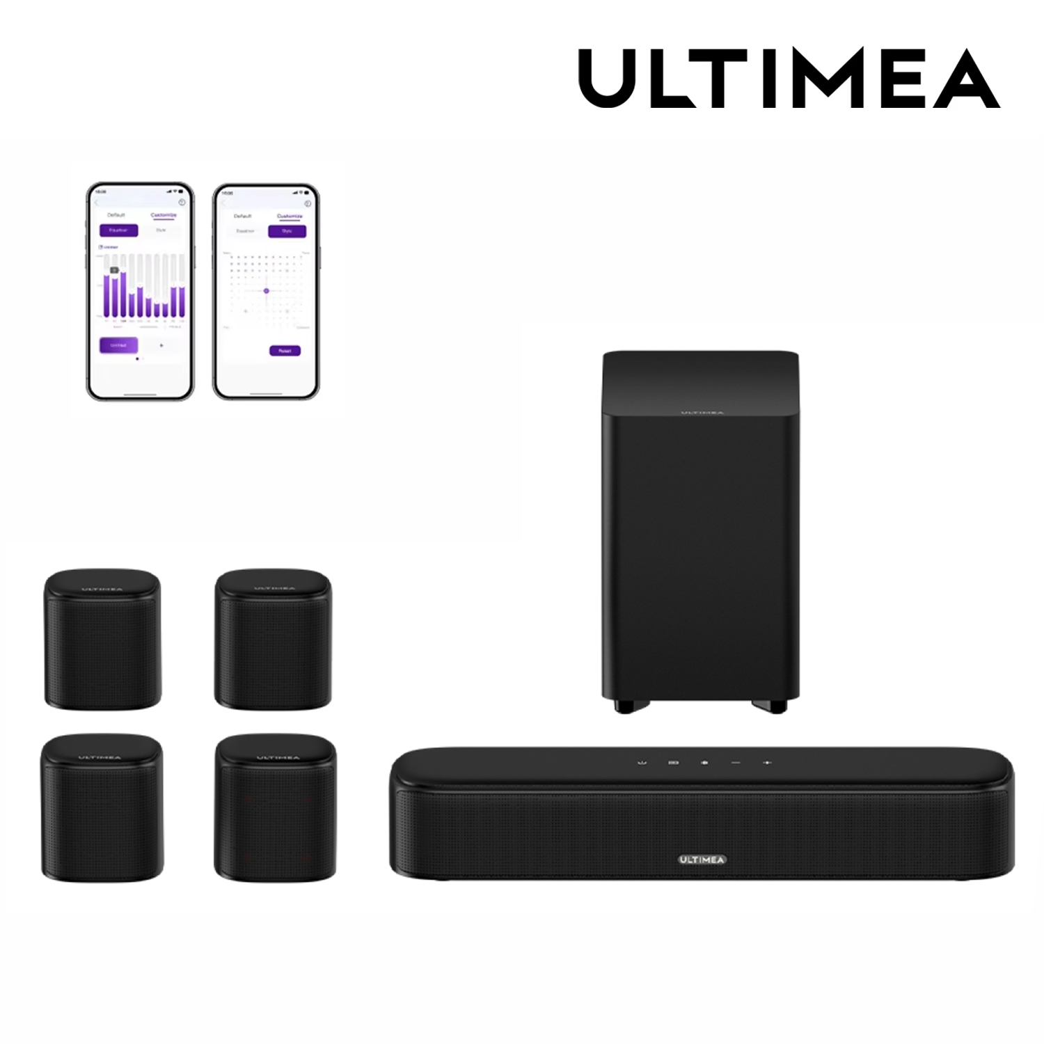 ULTIMEA 7.1 Channel Sound Bar  - Home Cinema Tv ulasan dan harga